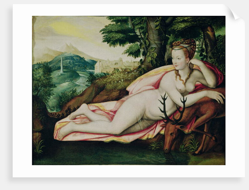 Diane de Poitiers as Diana the Huntress by Fontainebleau School