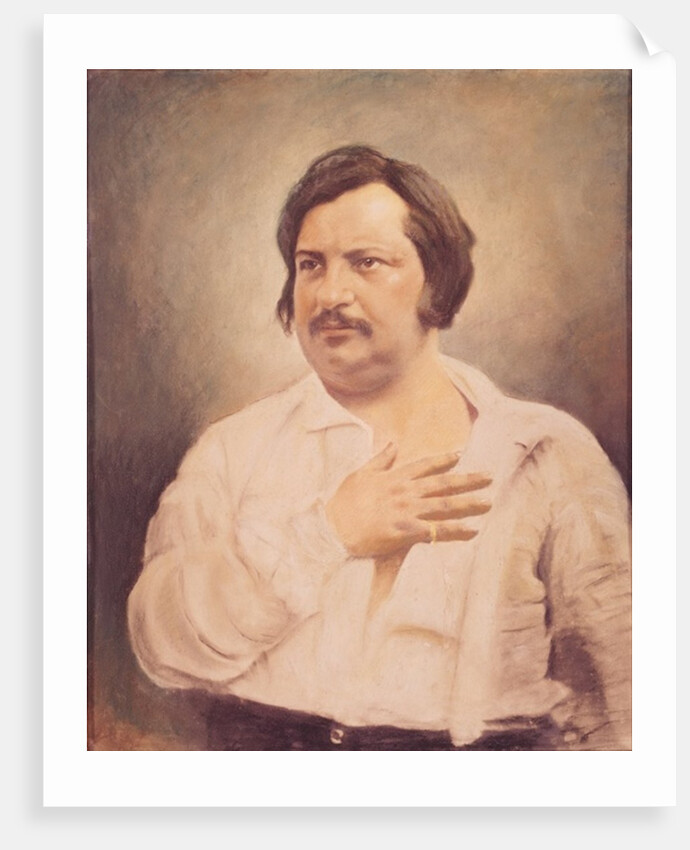 Portrait of Honore de Balzac after a daguerreotype by Nadar