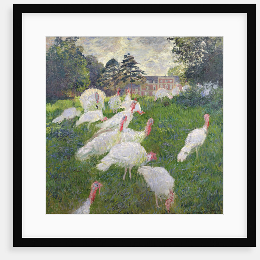 The Turkeys at the Chateau de Rottembourg, Montgeron, 1877 by Claude Monet
