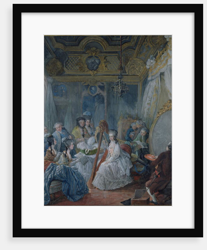 Marie Antoinette in her chamber at Versailles in 1777 by Jacques-Fabien Gautier d'Agoty