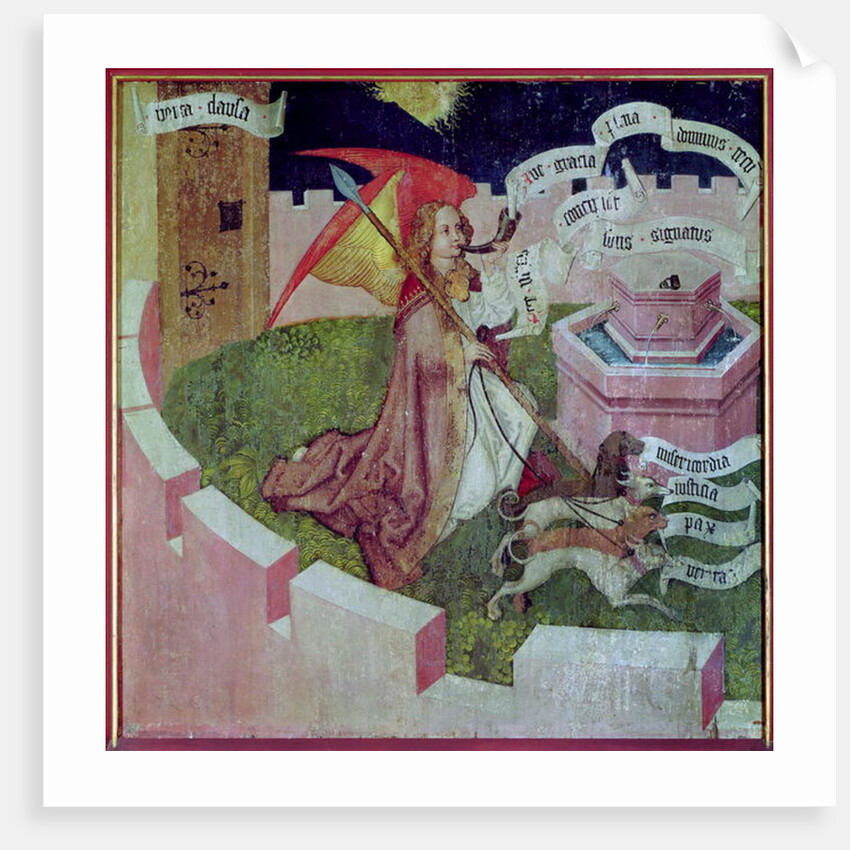 Altarpiece of the Dominicans: The Mystical Hunt, c.1470-80 by Martin Schongauer