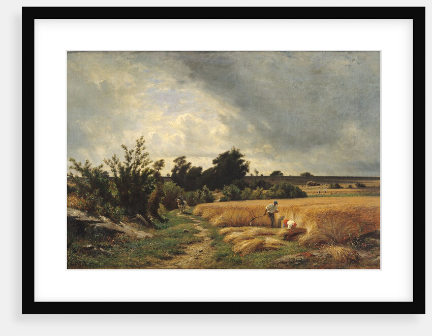 The Plateau of Ormesson - A Path through the Corn by Francois Louis Francais