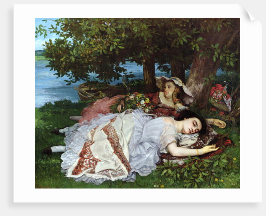 Girls on the Banks of the Seine, 1856-57 by Gustave Courbet