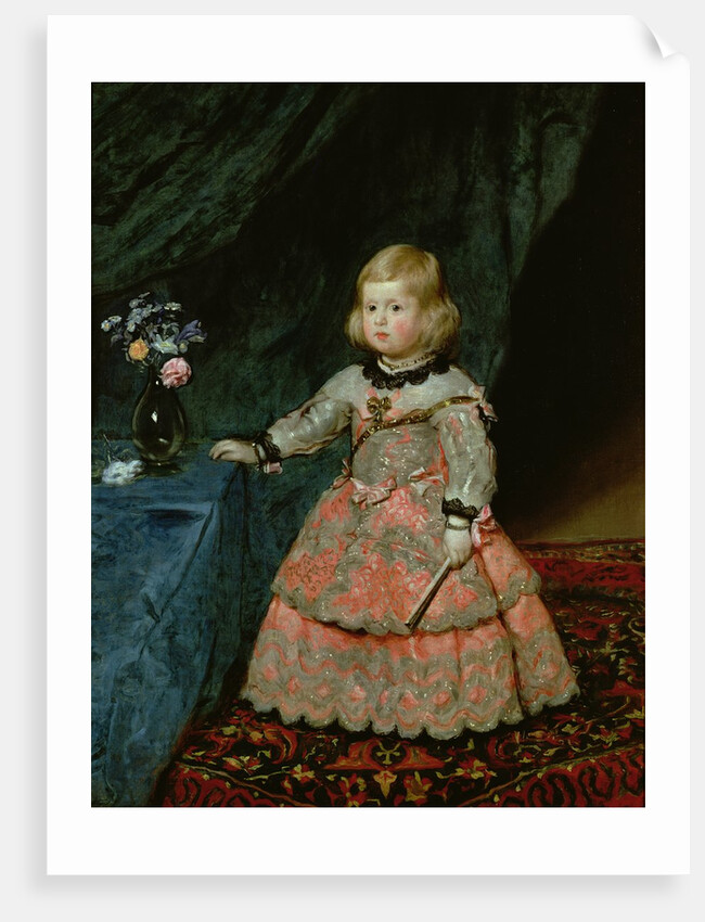 The Infanta Margarita Teresa of Spain in a Red Dress, 1653 by Diego Rodriguez de Silva y Velazquez