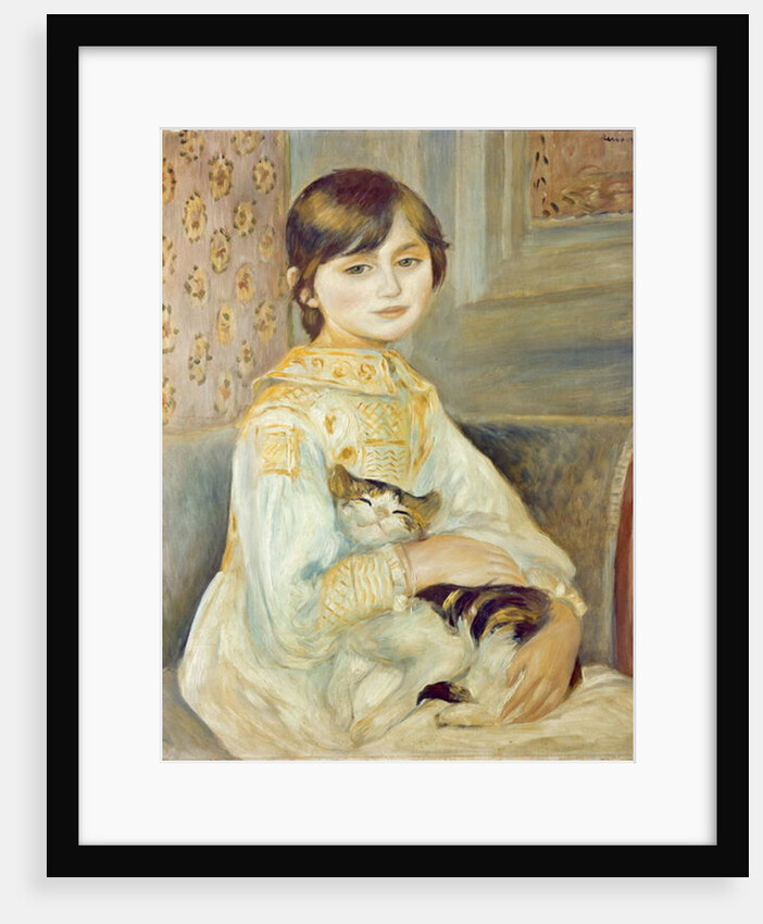 Julie Manet with Cat, 1887 by Pierre Auguste Renoir