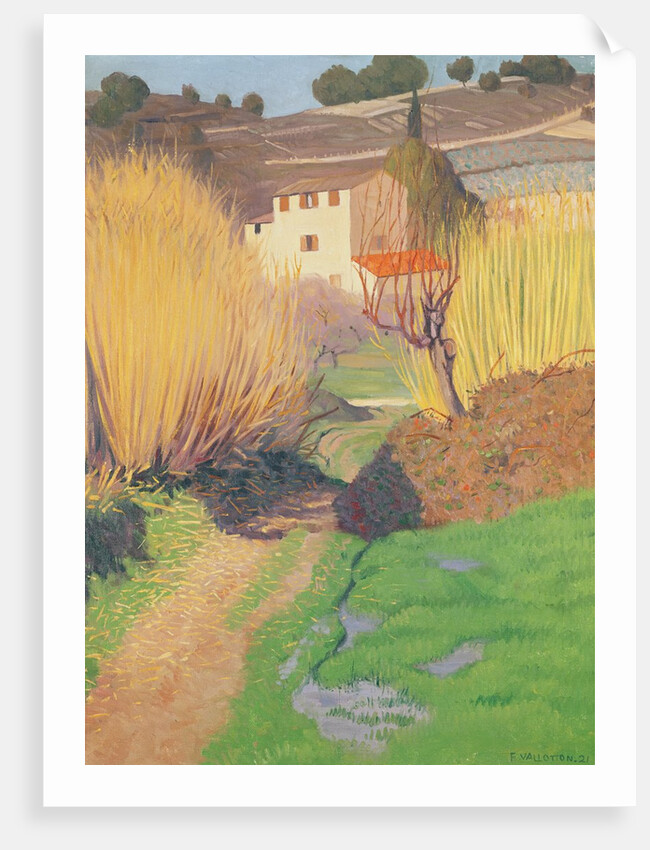 Landscape at Lagnes, 1921 by Felix Edouard Vallotton