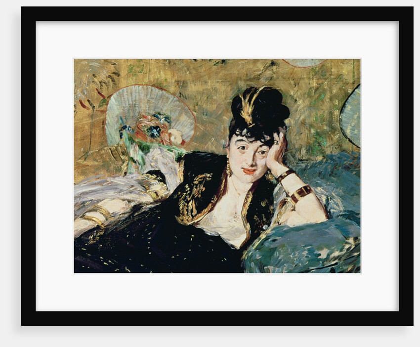 The Lady with Fans, Portrait of Nina de Callias, c.1873-74 by Edouard Manet