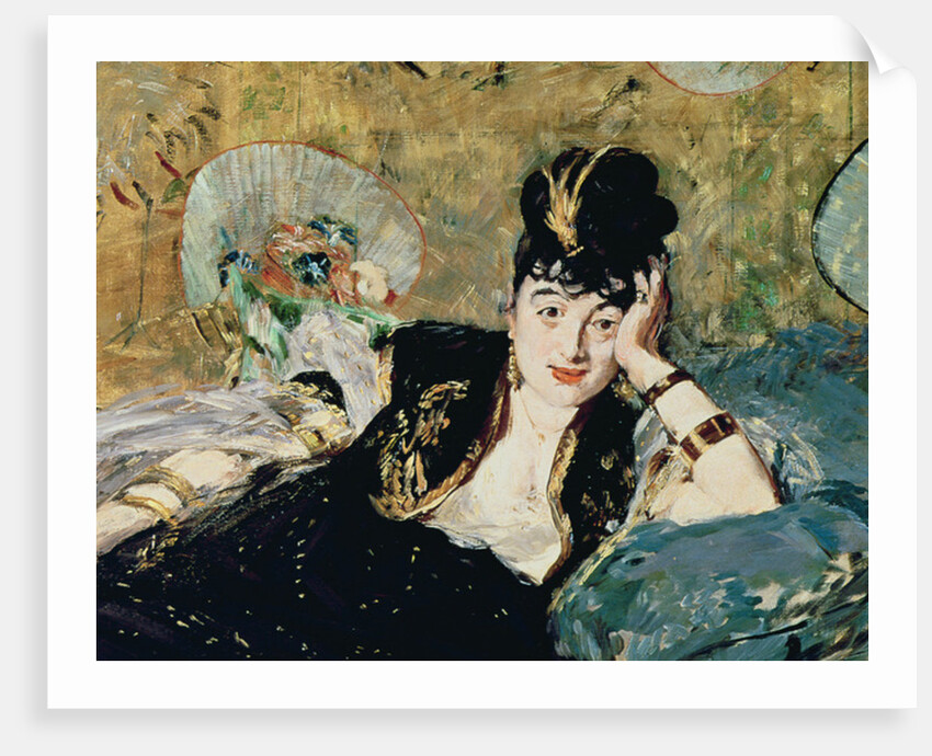 The Lady with Fans, Portrait of Nina de Callias, c.1873-74 by Edouard Manet