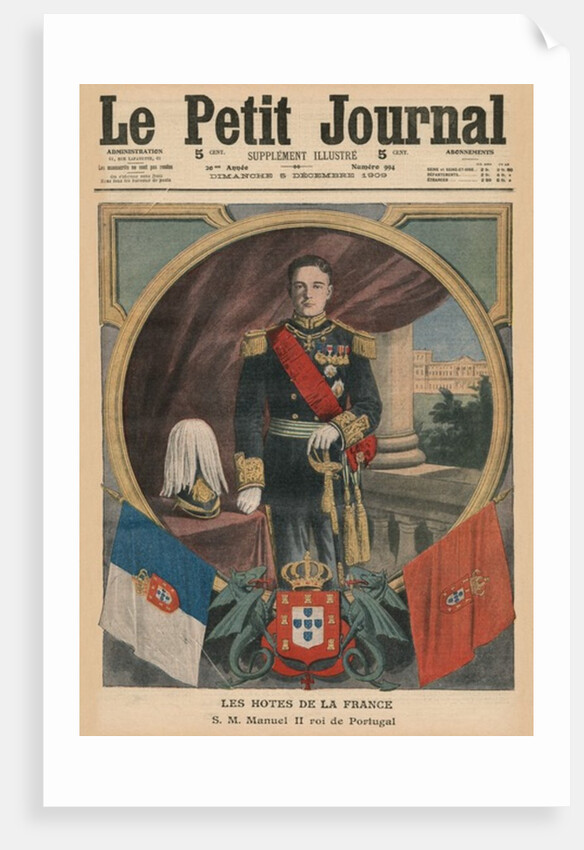 French Hosts, His Majesty Manuel II, King of Portugal, by French School