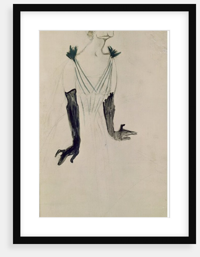 Yvette Guilbert 1894 by Henri de Toulouse-Lautrec