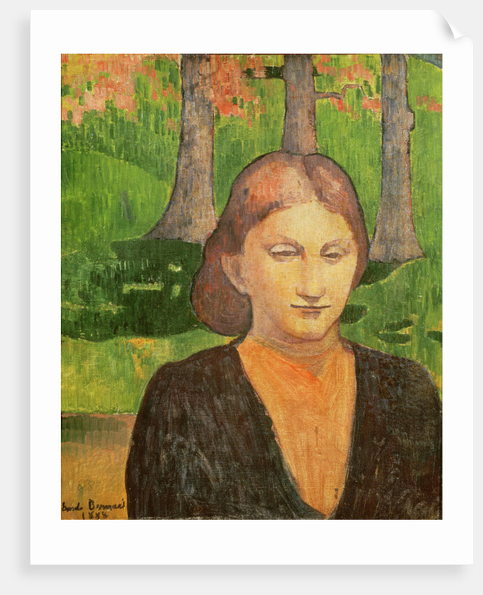 Portrait of My Sister Madeleine, 1888 by Emile Bernard