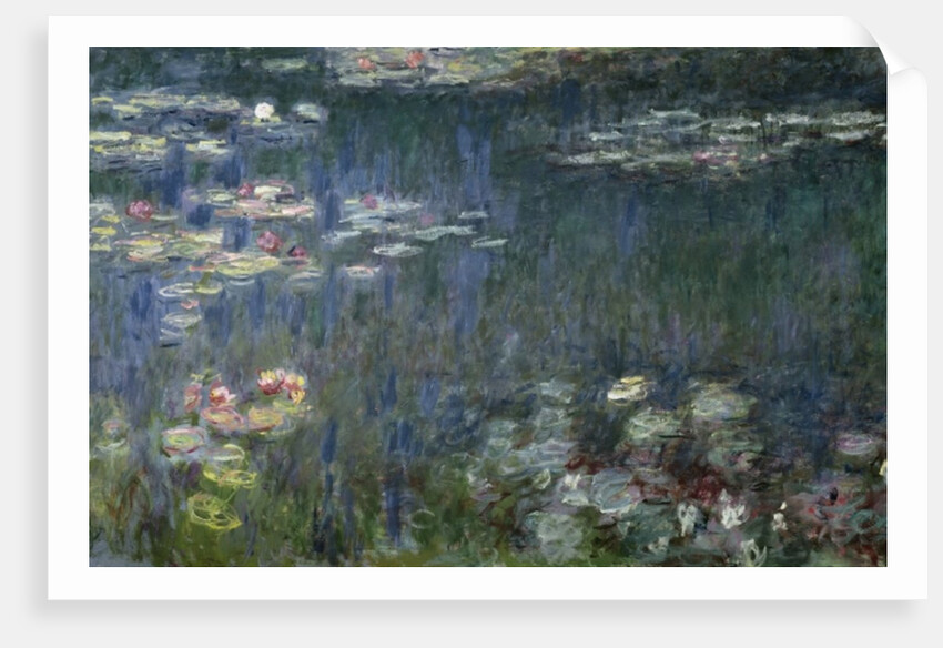 Waterlilies: Green Reflections, 1914-18 by Claude Monet