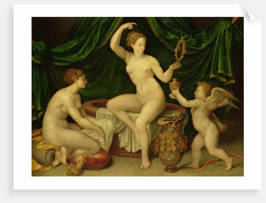 Venus at her Toilet by Fontainebleau School