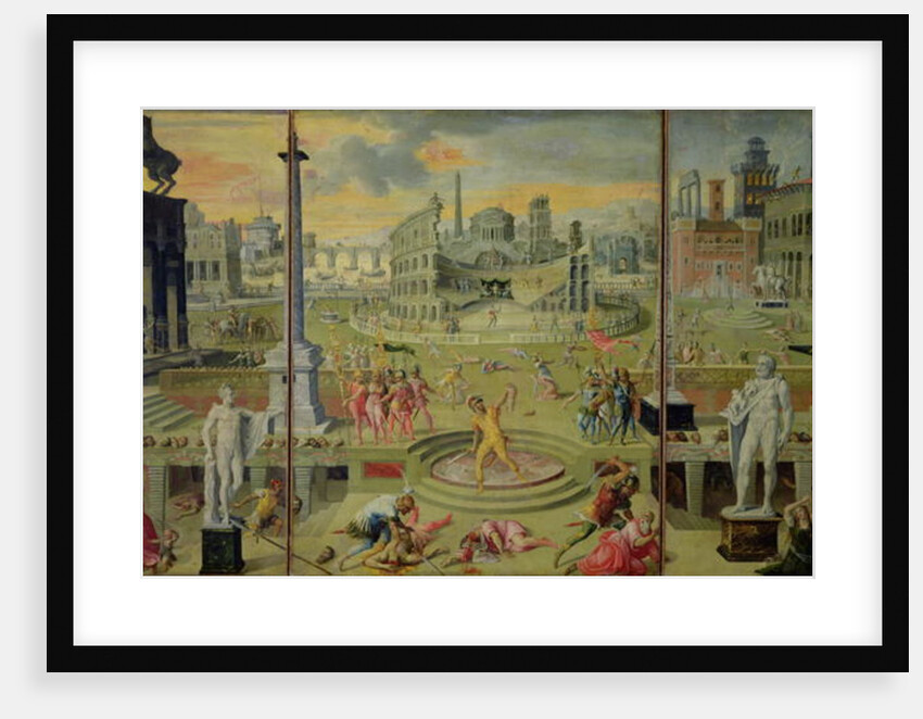 The Massacre of the Triumvirate, 1566 by Antoine Caron