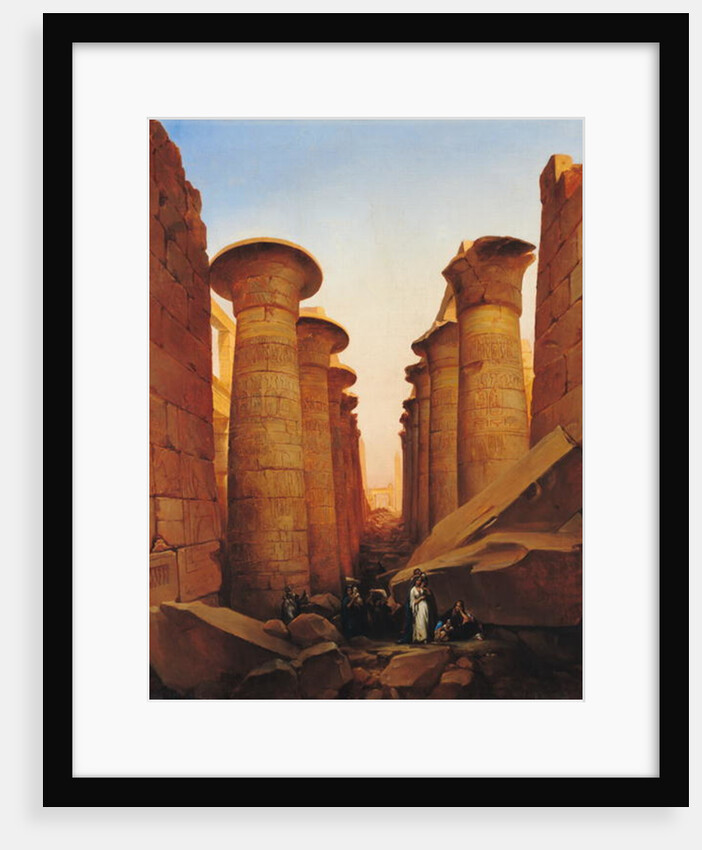 The Great Temple of Amun at Karnak by Jean Charles Langlois