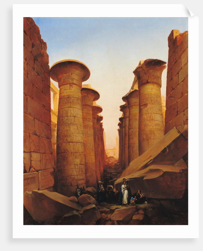 The Great Temple of Amun at Karnak by Jean Charles Langlois