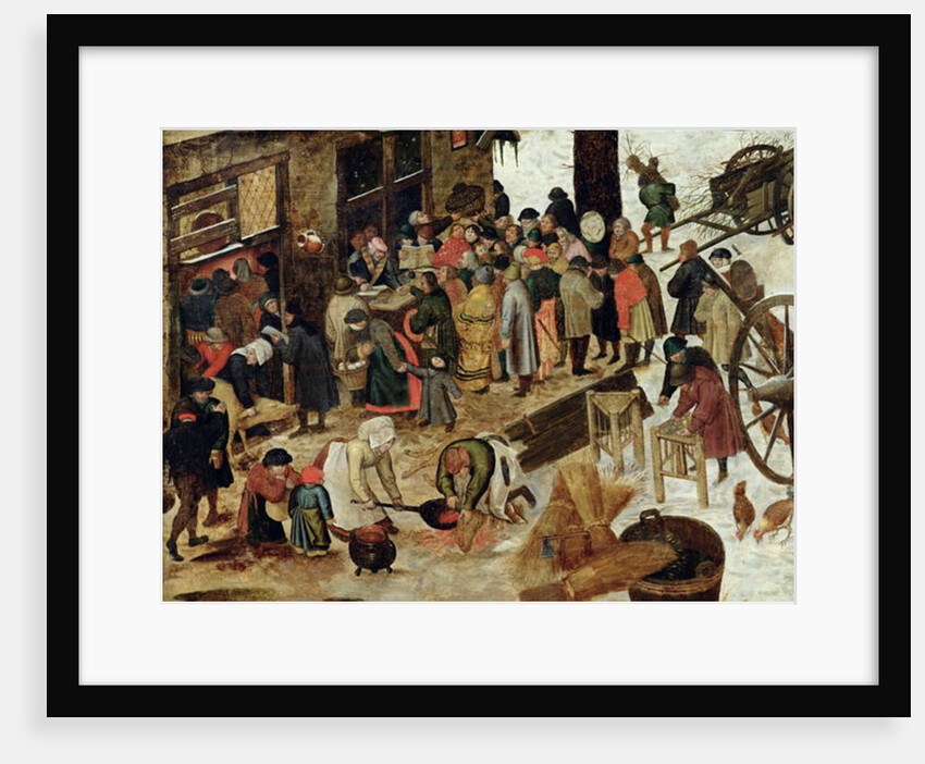 The Payment of the Tithe, or The Census at Bethlehem, detail, after 1566 by Pieter the Younger Brueghel