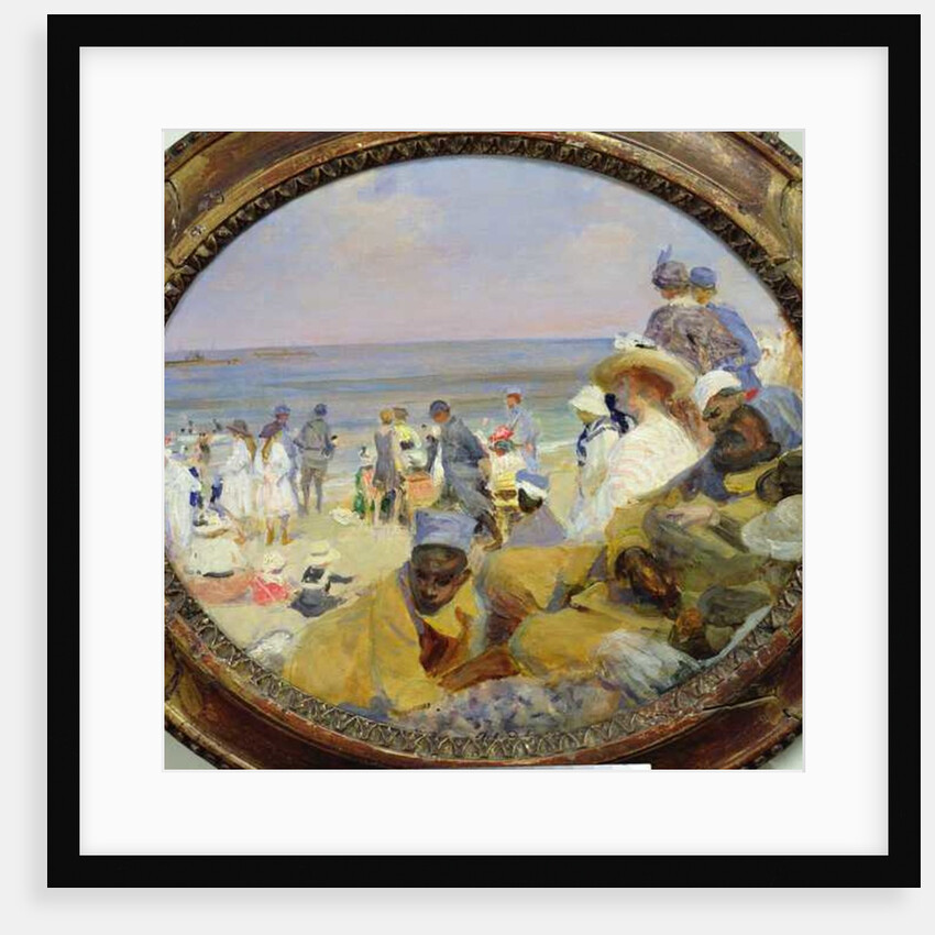 The Beach at Dieppe, 1916 by Jacques-Emile Blanche