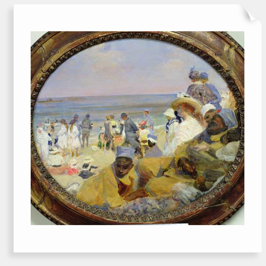 The Beach at Dieppe, 1916 by Jacques-Emile Blanche