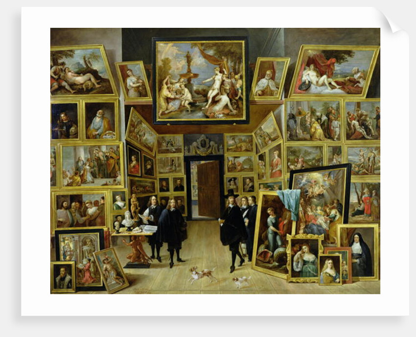 The Archduke Leopold Wilhelm of Austria in his painting gallery in Brussels, c.1647 by David the Younger Teniers