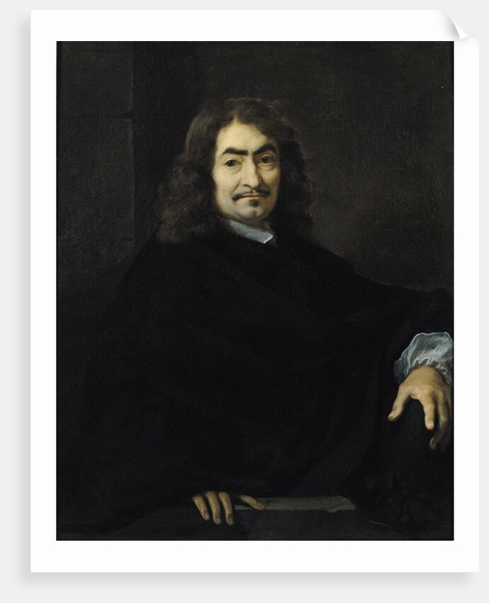 Portrait, presumed to be Rene Descartes by Sebastien Bourdon