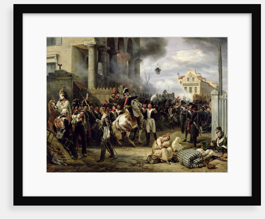 The Gate at Clichy during the Defence of Paris, 30th March 1814, 1820 by Emile Jean Horace Vernet