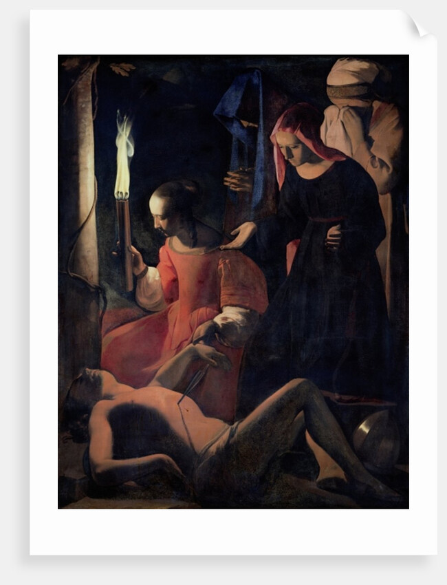 St. Sebastian Tended by St. Irene by Georges de la Tour