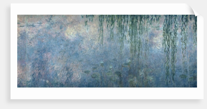 The Water Lilies, Clear Morning with Willows, 1914-18 by Claude Monet