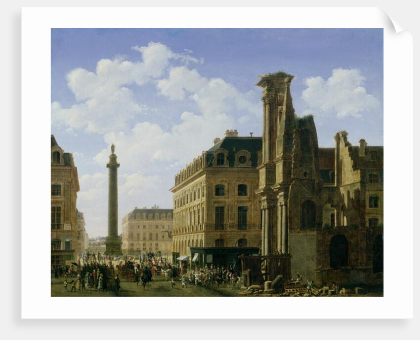 La Place Vendome, 1808 by Etienne Bouhot
