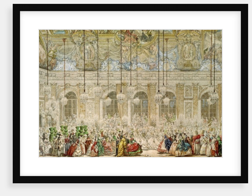 The Masked Ball at the Galerie des Glaces, Versailles, 17th February 1745 by Charles Nicolas II Cochin