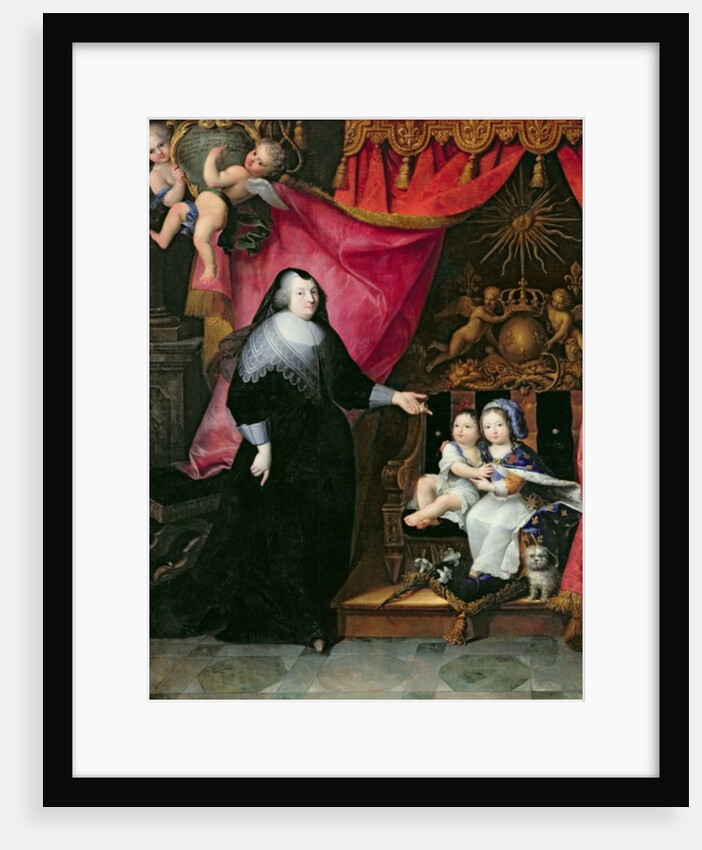 Madame de Lansac and the Children of France, Louis XIV and his brother Philippe of Orleans after 1640 by French School