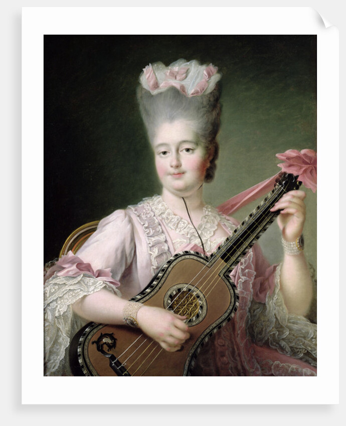 Portrait of Marie-Clothilde of France, also known as Madame Clothilde, queen of Sardinia, 1775 by Francois-Hubert Drouais