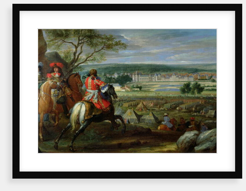 View of the Palace of Fontainebleau from the Flowerbed Side, 1669 by Adam Frans van der Meulen