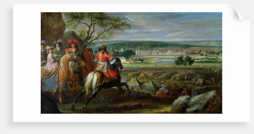 View of the Palace of Fontainebleau from the Flowerbed Side, 1669 by Adam Frans van der Meulen