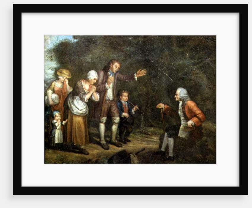 The Calas Family before Voltaire at Ferney, 18th century by French School