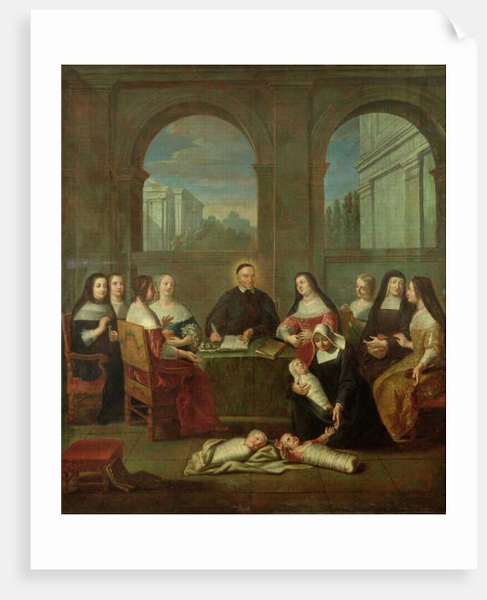 St. Vincent de Paul and the Sisters of Charity, c.1729 by Jean Andre