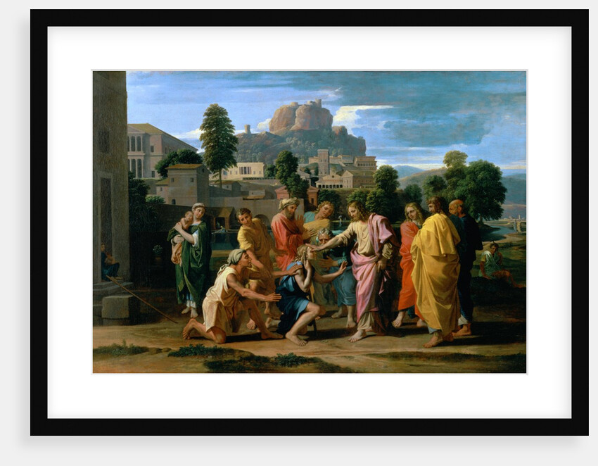 The Blind of Jericho, or Christ Healing the Blind, 1650 by Nicolas Poussin
