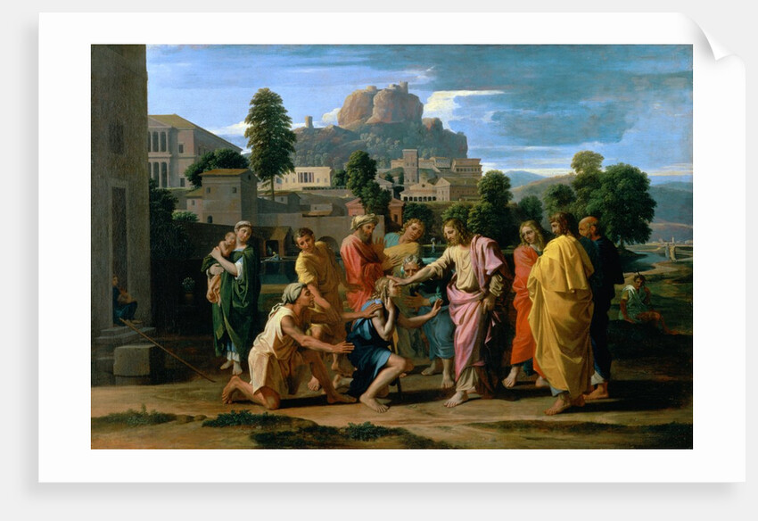 The Blind of Jericho, or Christ Healing the Blind, 1650 by Nicolas Poussin