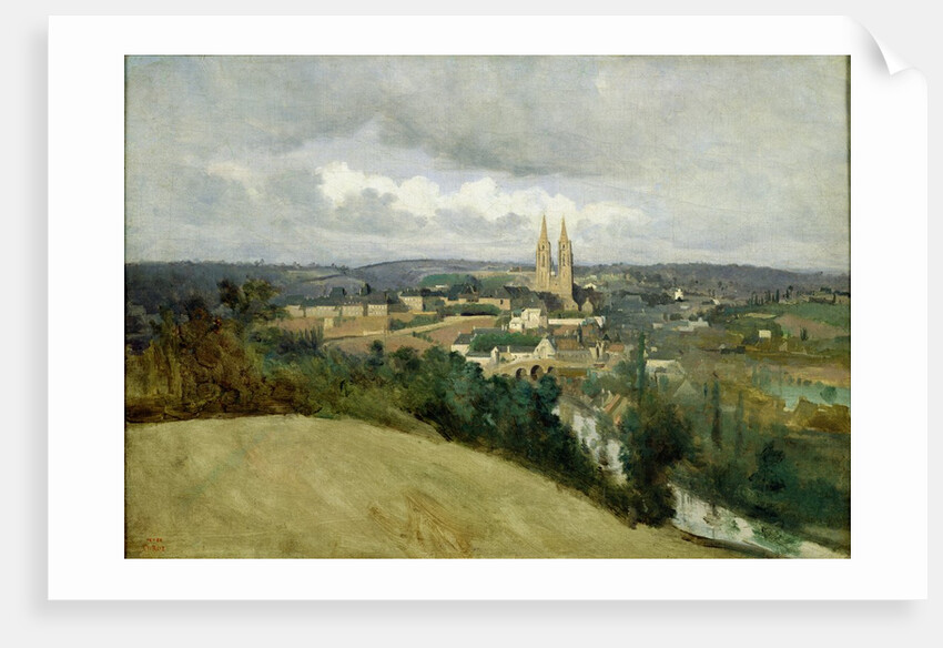General View of the Town of Saint-Lo, c.1833 by Jean Baptiste Camille Corot