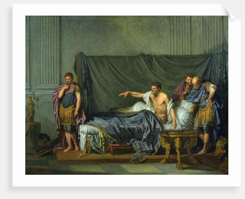 The Emperor Severus Rebuking his Son, Caracalla, for Wanting to Assassinate Him, 1769 by Jean Baptiste Greuze