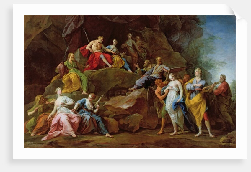 Orpheus in the Underworld reclaiming Eurydice, or The Music, 1763 by Jean II Restout