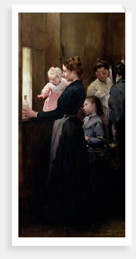 The Drop of Milk in Belleville: Doctor Variot's Surgery, The Distribution of the Milk, 1903 by Henri Jules Jean Geoffroy