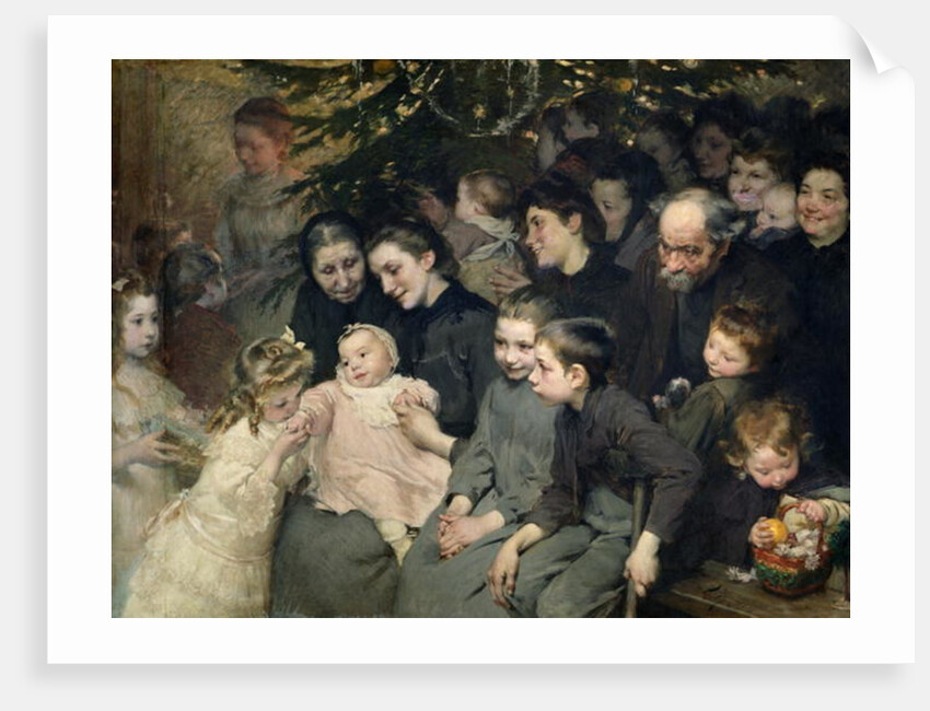 The Drop of Milk in Belleville: The Christmas Tree at the Dispensary, 1908 by Henri Jules Jean Geoffroy