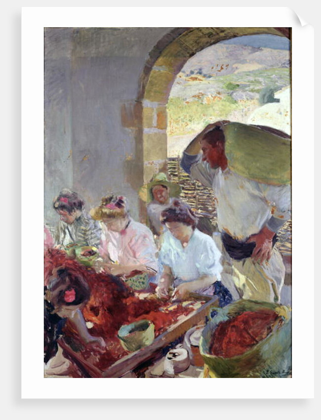 Preparing the Dry Grapes, 1890 by Joaquin Sorolla y Bastida