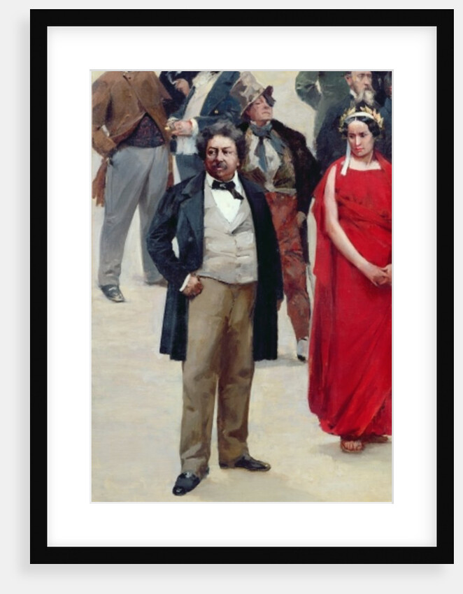 Fragment of the panorama of 'The History of the Century', with portraits of artists and actors, 1889 by Henri & Stevens Alfred Gervex