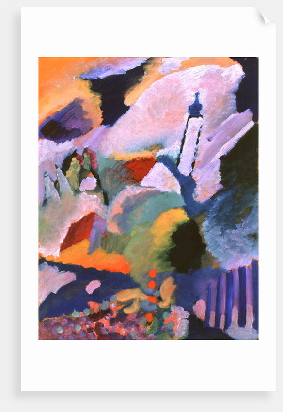 Murnau with Church I, 1910 by Wassily Kandinsky