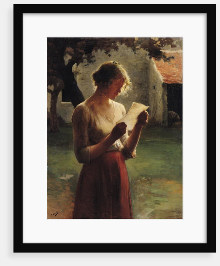 The Letter by Henri Lerolle