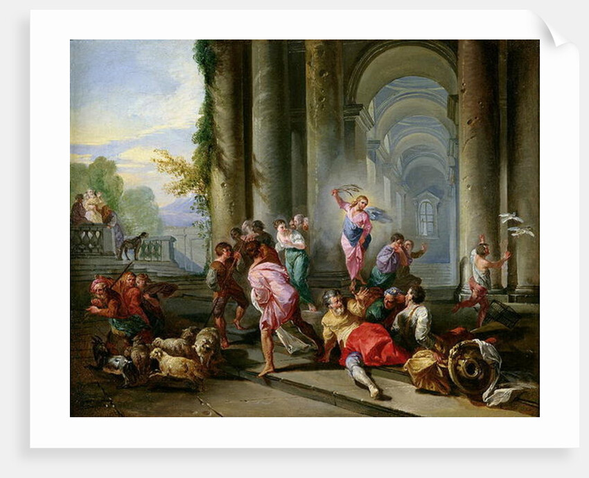Christ Driving the Merchants from the Temple, c.1720-30 by Giovanni Paolo Pannini or Panini