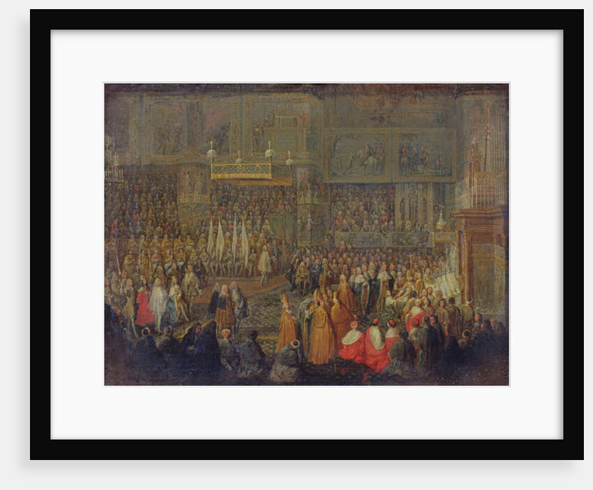 Coronation of Louis XV, 1735 by Jean-Baptiste Martin
