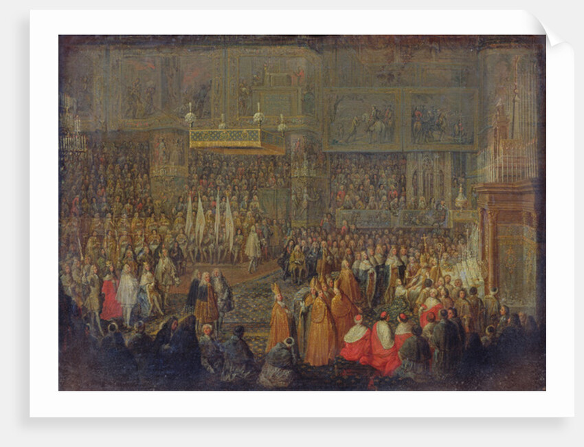 Coronation of Louis XV, 1735 by Jean-Baptiste Martin